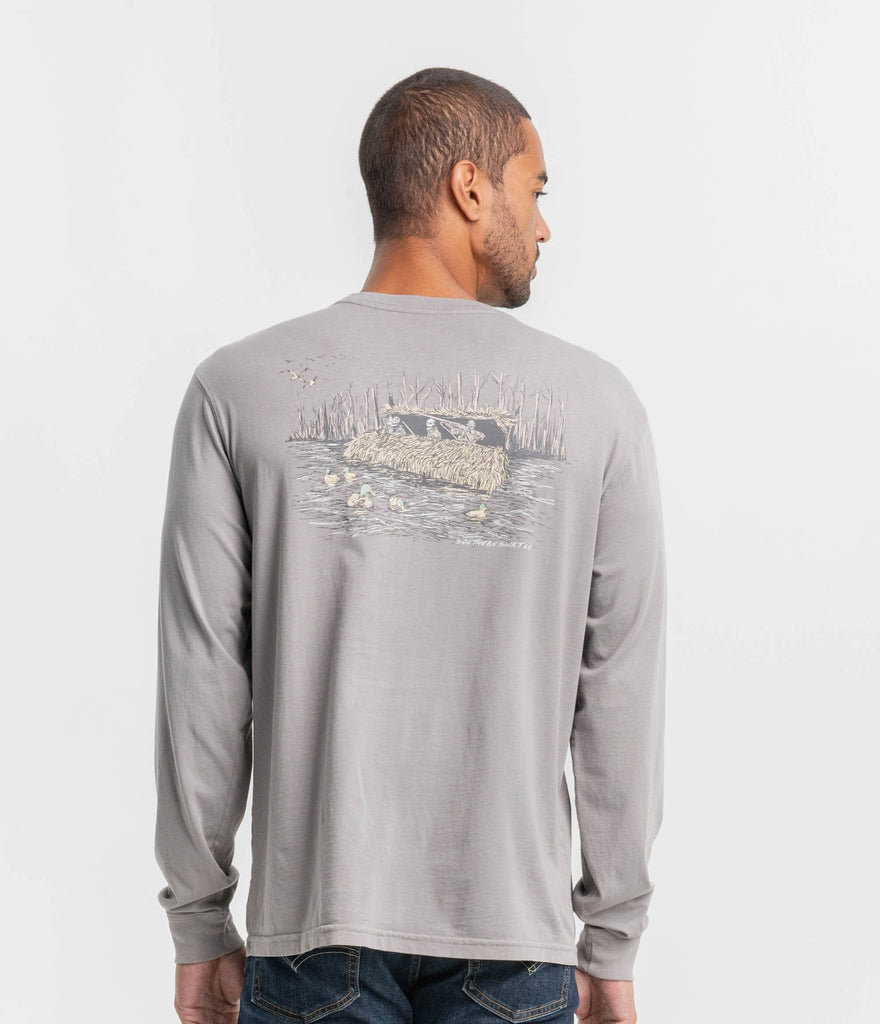 No Fly Zone Tee LS - Frost Gray (6549438890036)