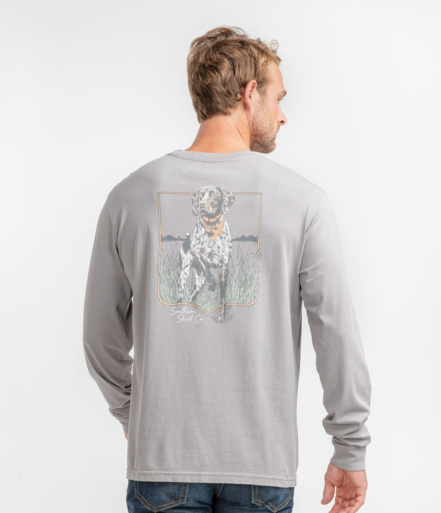 Pointer Pursuit Tee LS - Frost Gray (6549438365748)