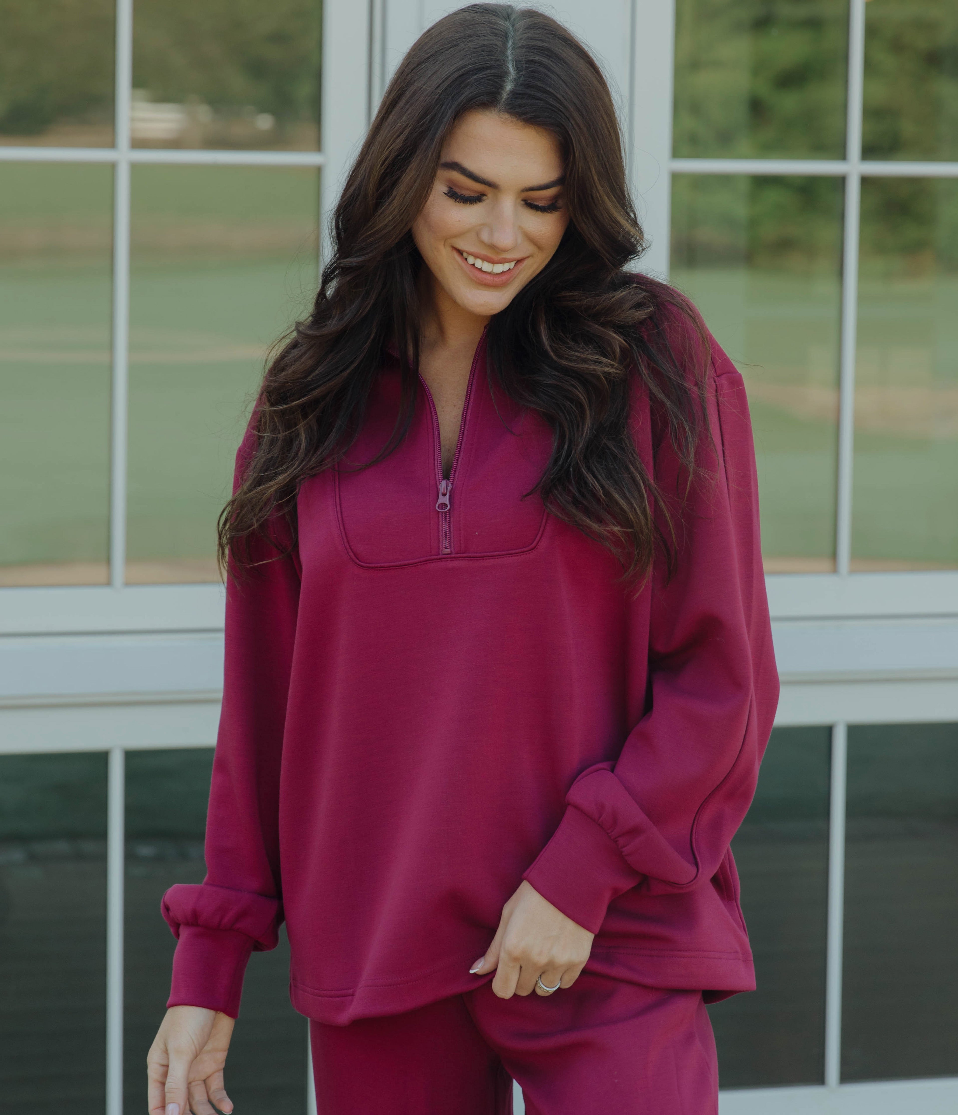 AstroKnit Performance Pullover - Ruby