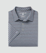 Cahaba Heather Stripe Polo - Navy Night