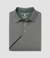 Crestline Stripe Polo - Dark Forest