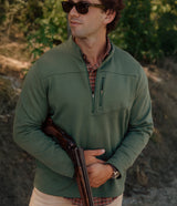 Fleece Essential Qtr Zip - Mallard