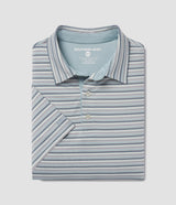 Grant Stripe Polo - Polar Plunge