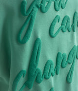 Happy Thoughts Puff Print Sweatshirt - Aloe