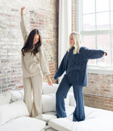 Comfy Cozy Sweater Pants - Parchment