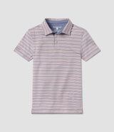 Youth Boys Sawgrass Stripe Polo - Limestone