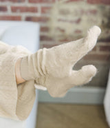 Cable Knit Socks - Parchment