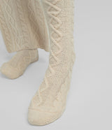 Cable Knit Socks - Parchment