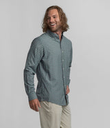 Bennett Plaid LS - Bayou Teal