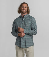 Bennett Plaid LS - Bayou Teal