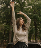 Relaxed Essential Top - Hazelnut