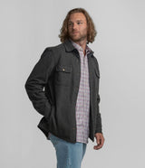 Stretch Twill Shacket - Iron Ore