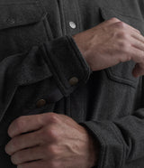 Stretch Twill Shacket - Iron Ore