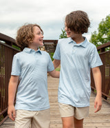 Youth Boys Heather Madison Polo - Crystal Lake