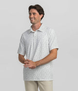 Biggest Fan Printed Polo - Hazy Gray