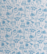 Biggest Fan Printed Polo - Powder Blue