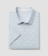 Biggest Fan Printed Polo - Powder Blue