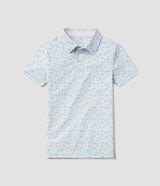 Youth Biggest Fan Printed Polo - Powder Blue