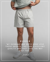 Everyday Hybrid Short With Belt Loops (5.5" Inseam) - Cloud