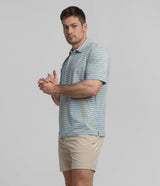 Cahaba Heather Stripe Polo - Ridgeway