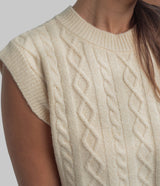 Comfy Cozy Sweater Vest - Parchment
