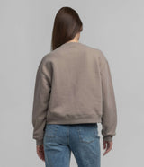 Preppy Front Print Sweatshirt - Hazelnut