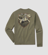 Bayou Retriever Tee LS - Spanish Moss