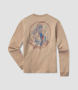 Giddy Up Tee LS - Chestnut
