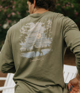 Hunters Haven Tee - Spanish Moss