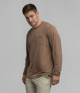 Max Comfort Pocket Tee LS - Natural
