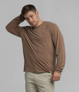 Max Comfort Pocket Tee LS - Natural