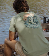 Rip It And Stick It Tee - Iceberg Green