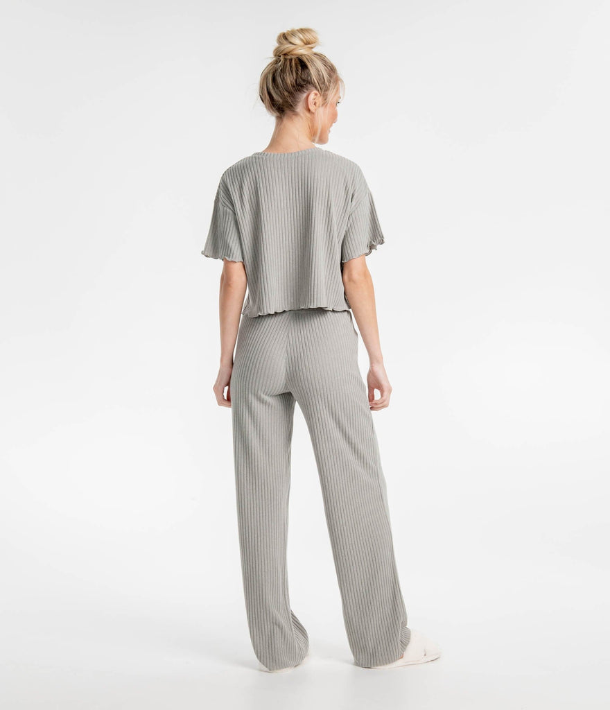 Ribbed Sincerely Soft Lounge Top - Griffin (6549442723892)