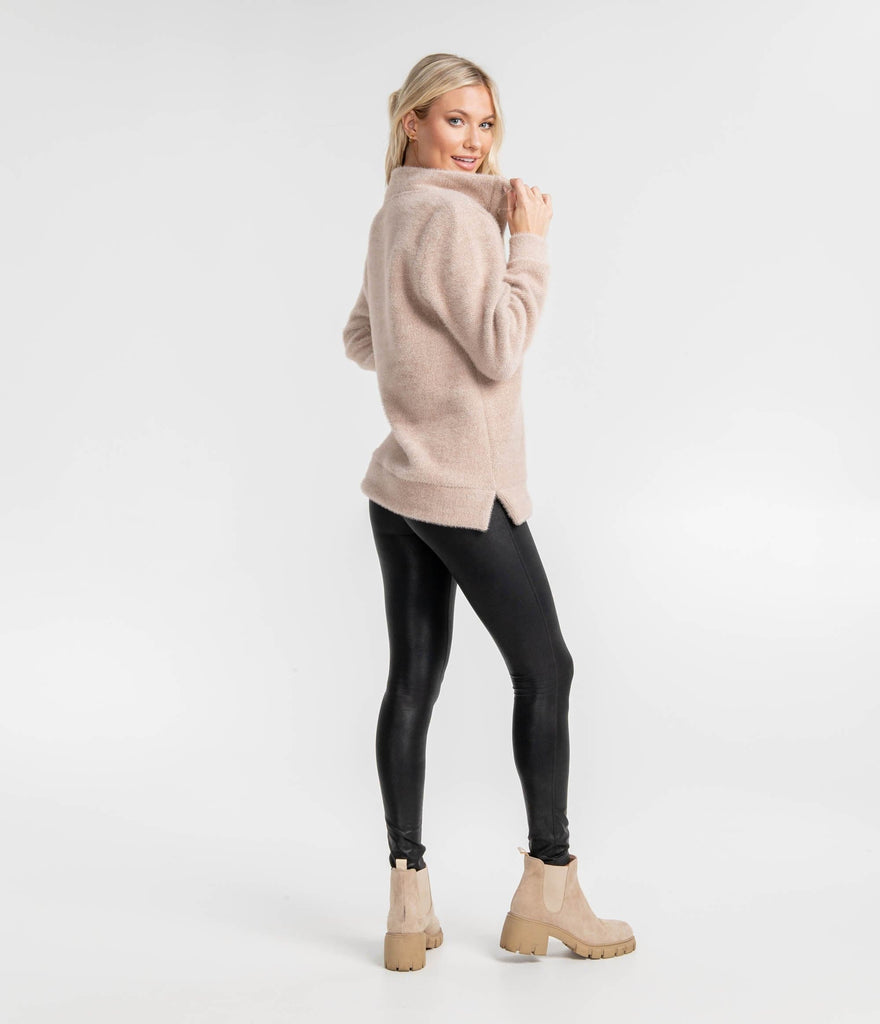Sweater Knit Pullover - Creme Brulee (6549440757812)