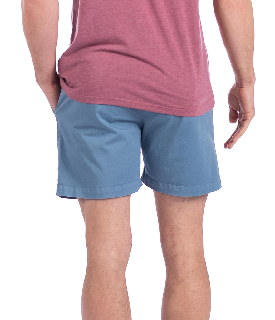 Garment Washed Harbor Shorts - Faded Denim (4460061589556)