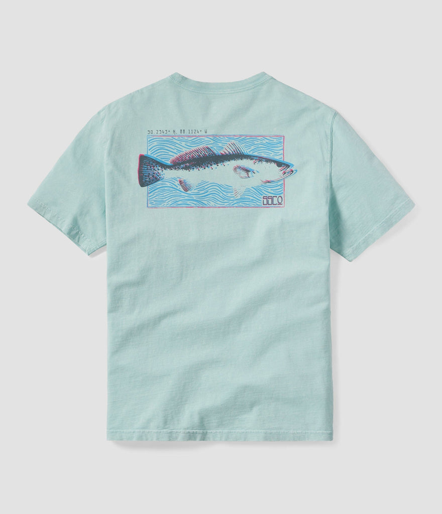 Trippy Trout Tee SS - Lakeshore (6656386072628)