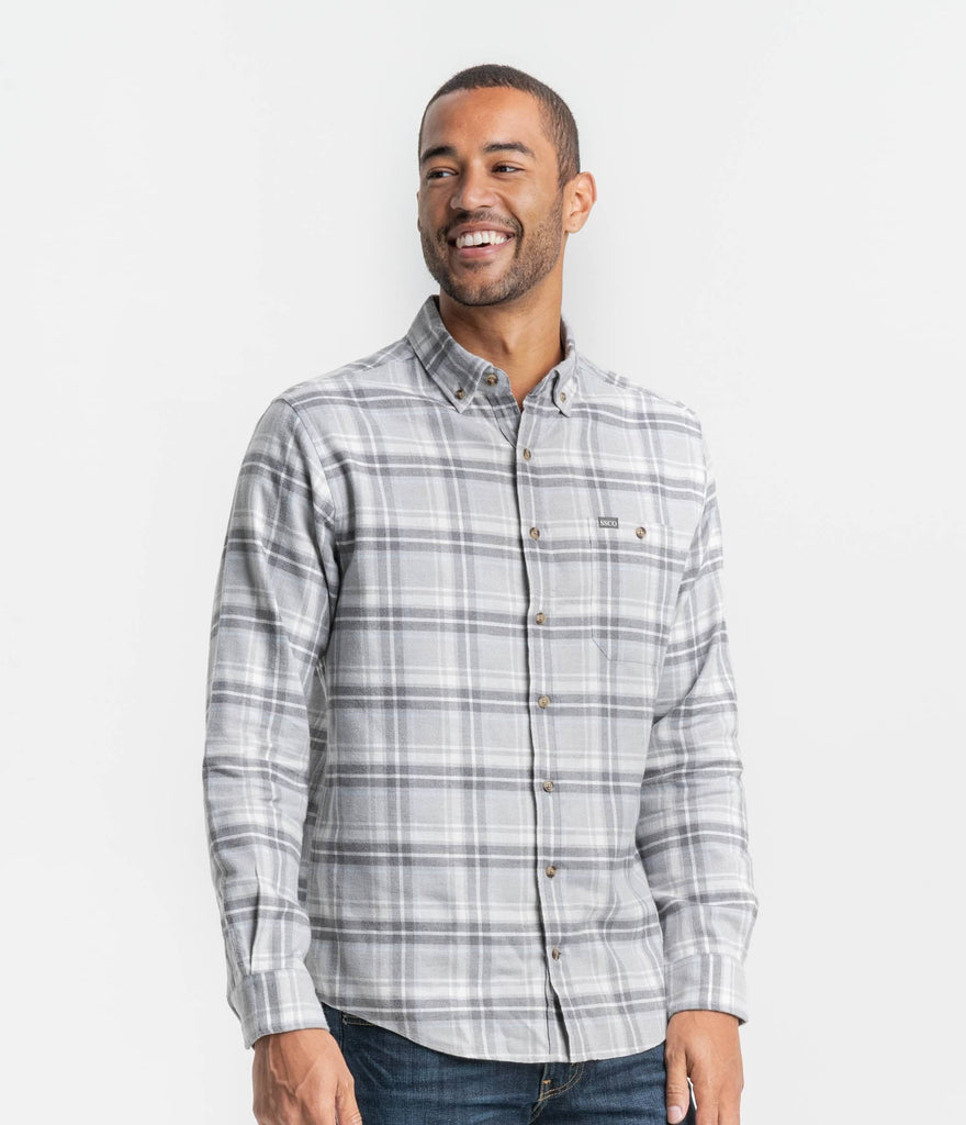 Graystone Flannel LS - Sterling Gray (6549424504884)